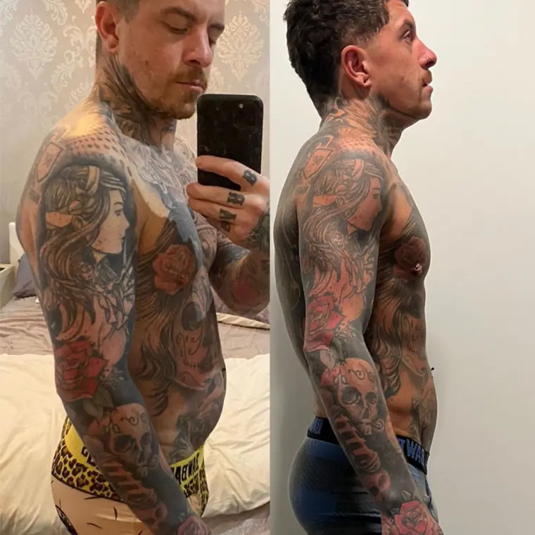 Aaron C. — Hōm member progress photo